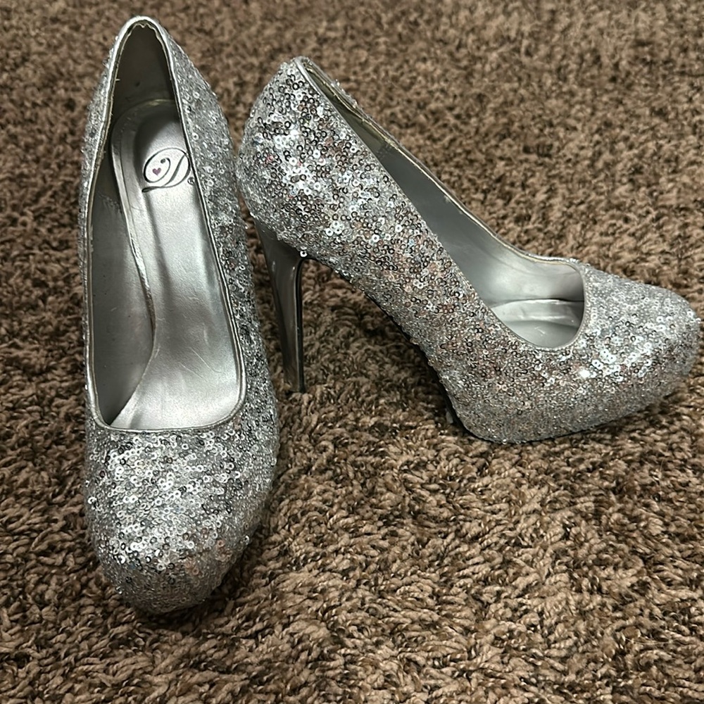 Sequin 3" high heels